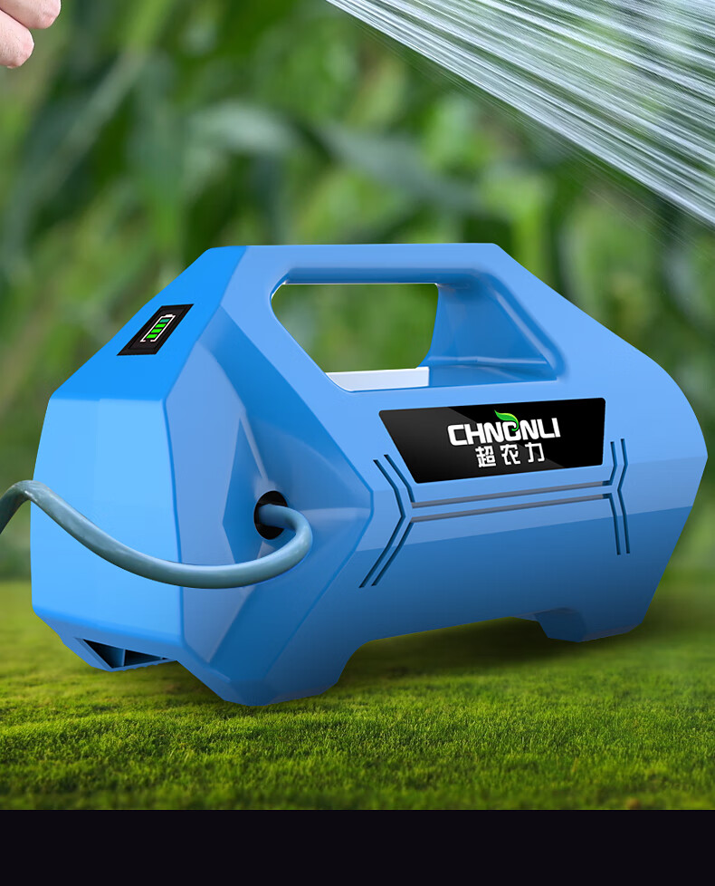 小型充电抽水泵家用抽水机浇菜浇水机农用浇地田园灌溉12ah锂电双核泵