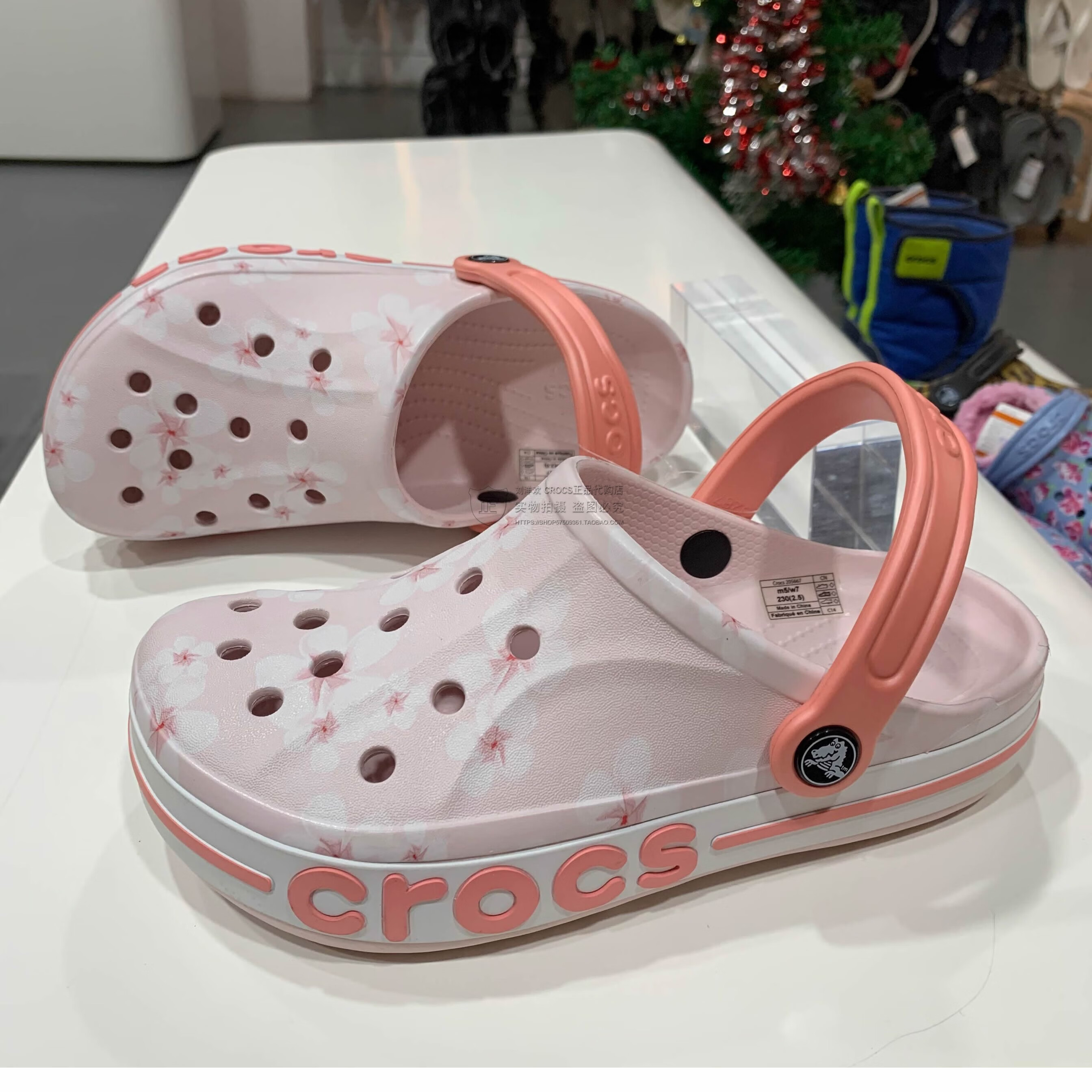 crocs商场同款crocs洞洞鞋男女贝雅卡骆班防滑女凉鞋沙滩鞋凉拖鞋