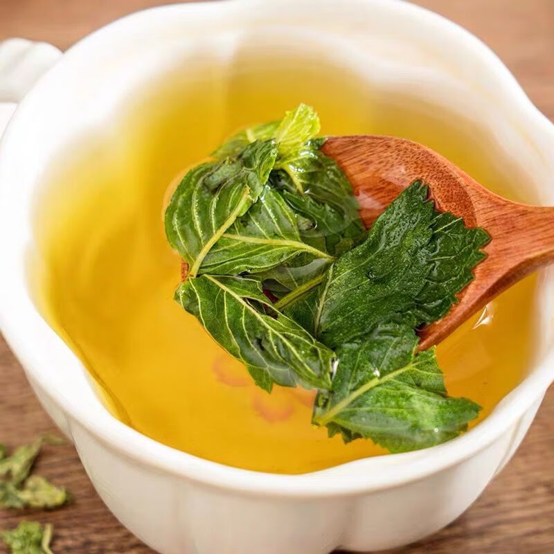 野生新鲜绿薄荷叶泡水清凉饮薄荷叶茶野生中提神干薄荷菜食用楚仲堂