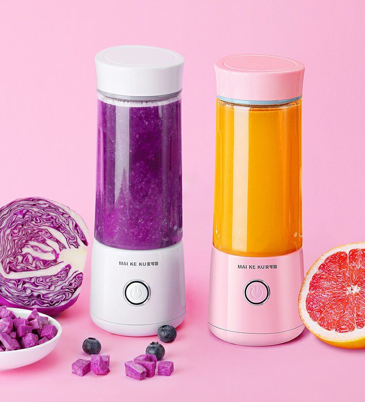 麦可酷m9便携式榨汁机家用水果小型电动榨汁杯充电迷你炸水果汁机