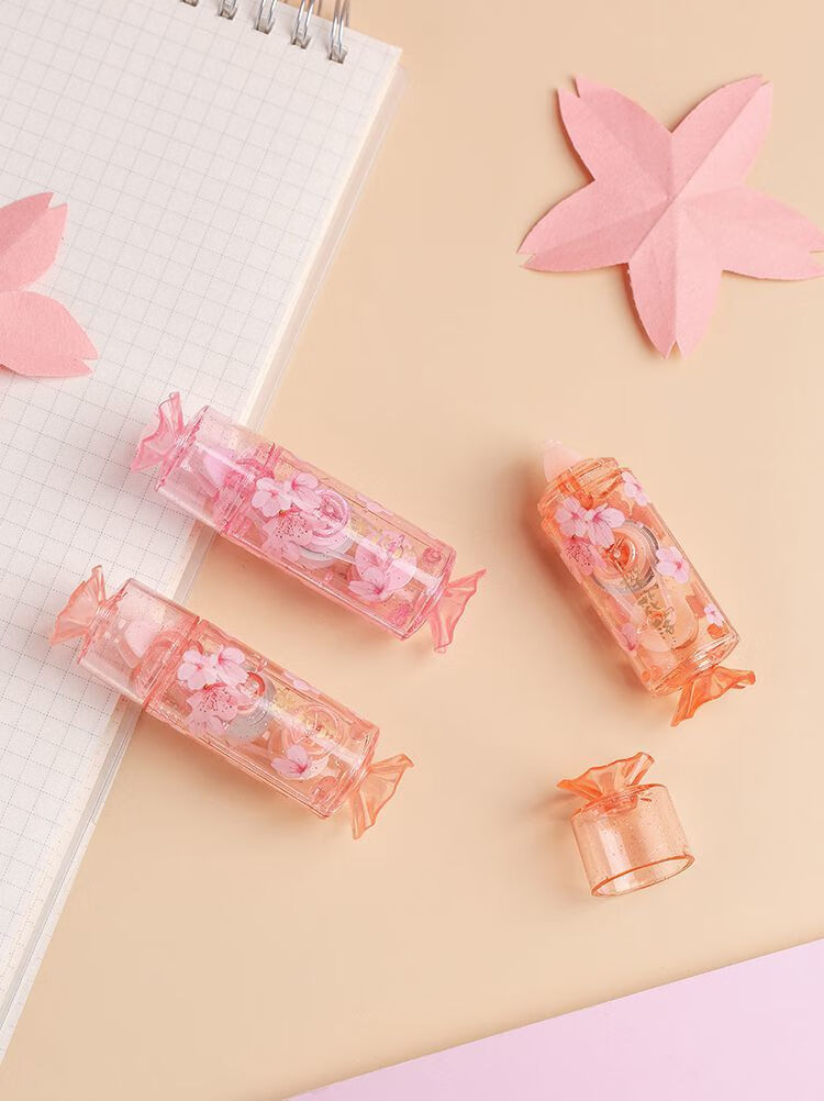 墨蜀樱花少女修正带学生用涂改带可爱便携迷你改正带小清新修改带文具