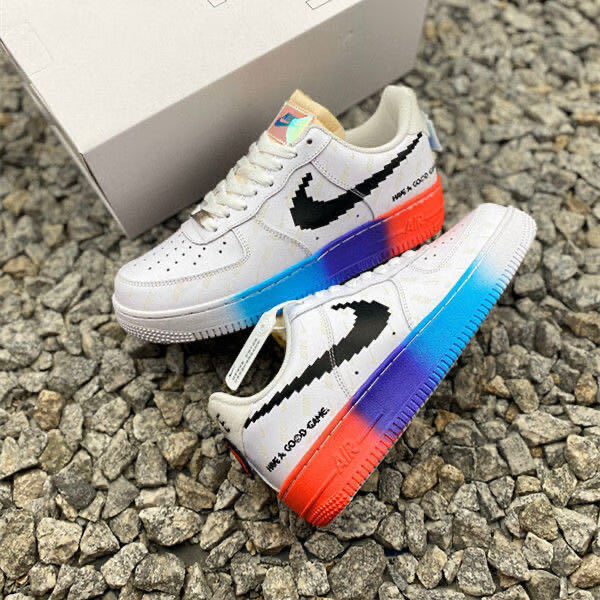 开拓者电玩 sb blazer mid 77 aj电玩像素男女夜光联名鞋 拆线灰白 36