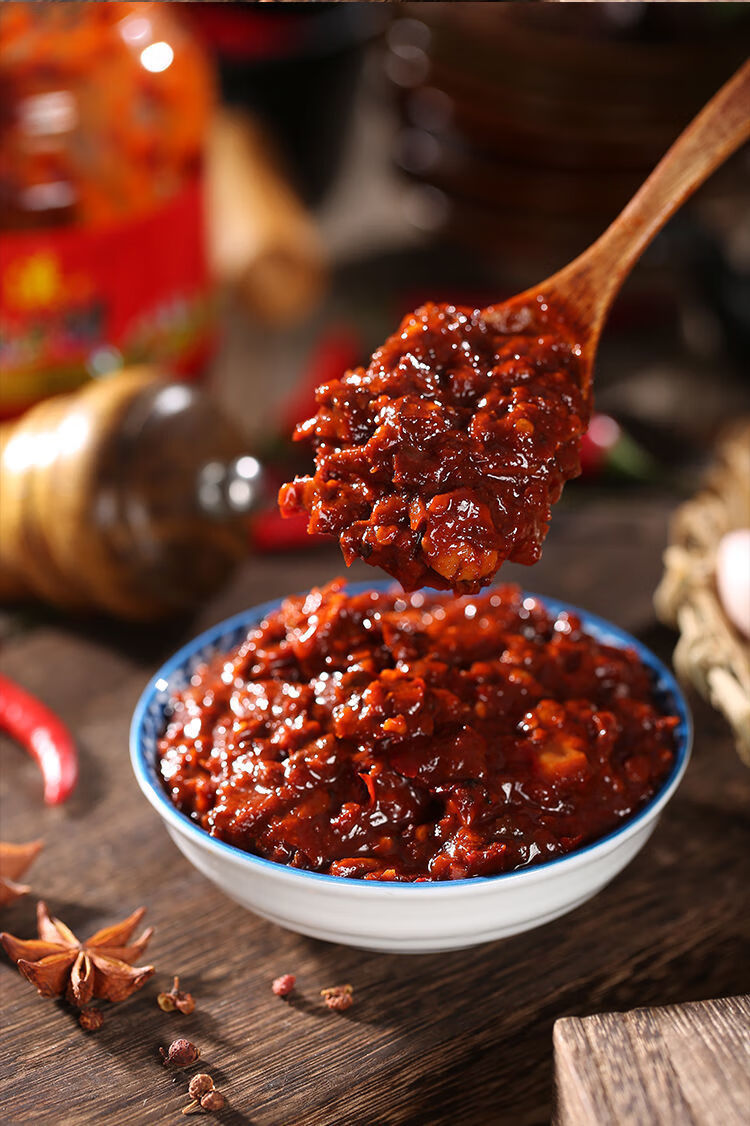 郫县豆瓣酱四川特产大桶正宗红油豆瓣酱10斤炒菜酱料 郫县豆瓣酱1斤*3