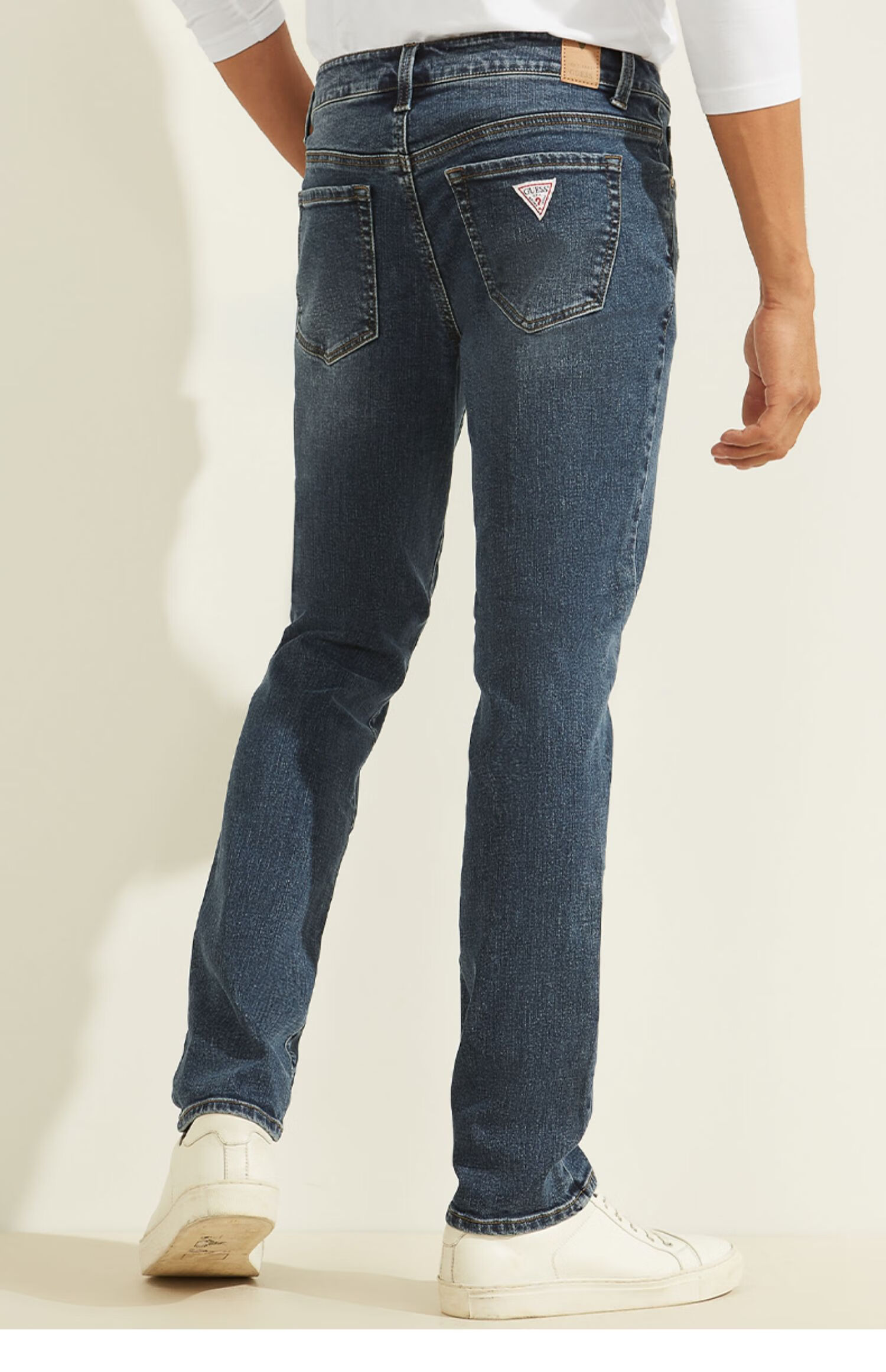 guess个性秋冬男士直筒休闲小众原创百搭牛仔裤-ml3d8150k mbl-蓝色