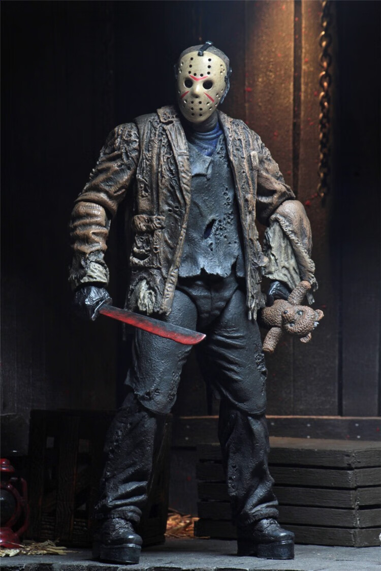 万代杰森手办弗莱迪大战杰森freddyvsjason7寸人偶模型30周年杰森盒装