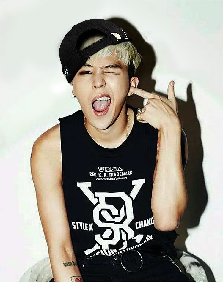 fangchi 大号帽子男地主帽个性瓜皮帽潮大码夏款流氓帽水手无檐帽加大