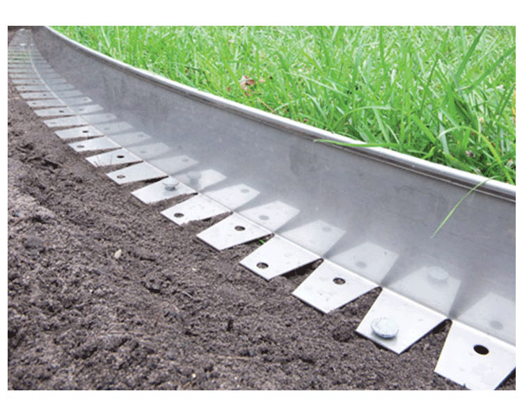 石隔离带挡土板隔根板阻根带金属隔离带高30mmx宽30mmx厚10mm201米一