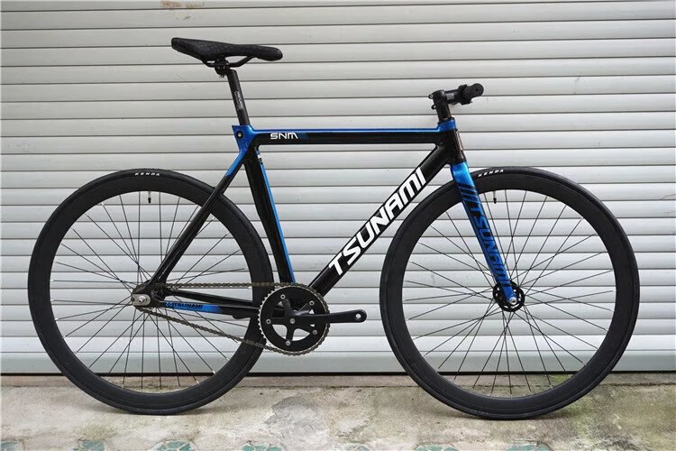 【jd精选】固齿自行车海l啸tsunamisnm300死飞整车速那米铝合金竞速