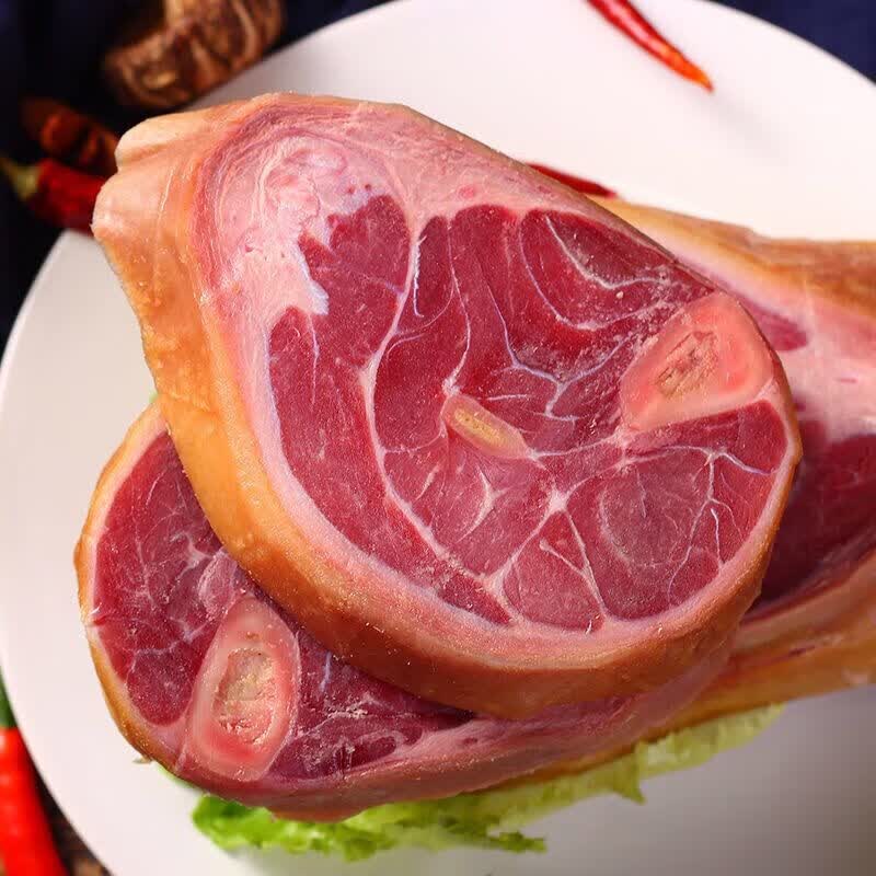 正宗云南火腿云南特产高端金钱腿1000g煲汤云腿肘子散养猪后腿 1000g