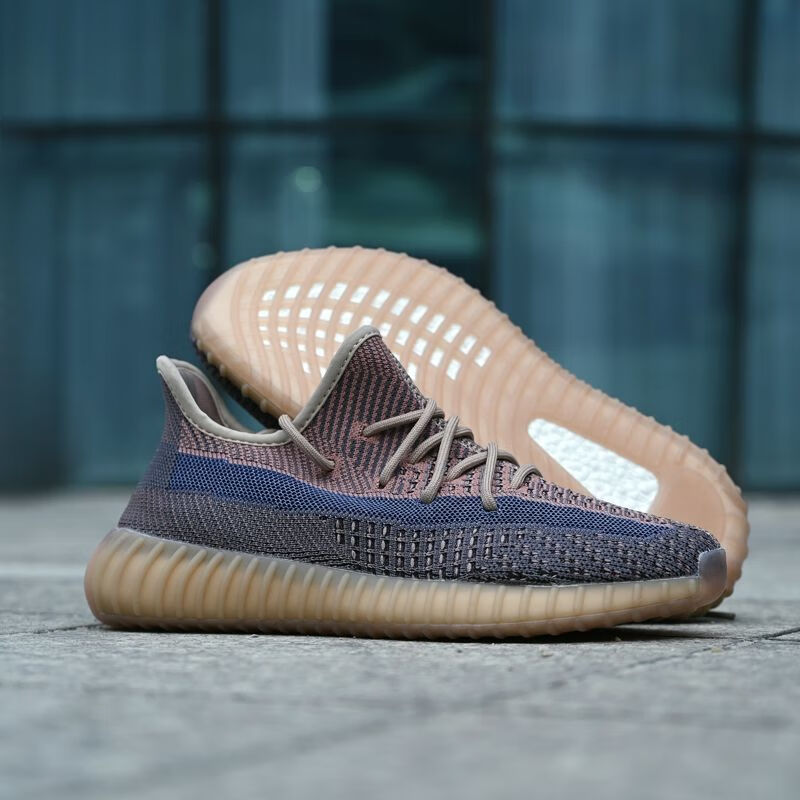 椰子鞋男350v2夏季满天星男鞋莆田真爆正版运动鞋子女潮鞋新尾灯灰橙