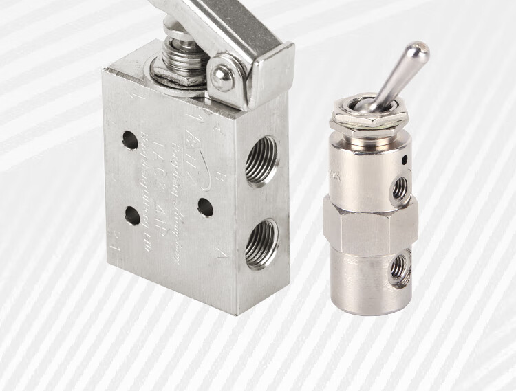 狗尾草气动铜钮子机械阀空气按钮按压开关tac2-312f41v2f32f42fp2fpp