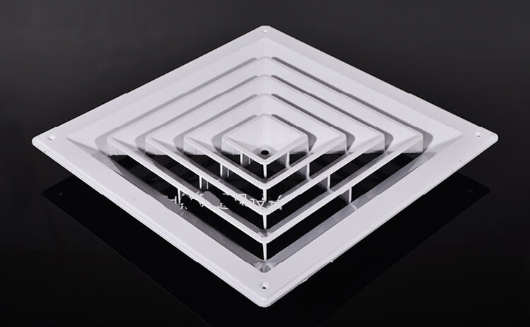空调abs方形散流器集成吊顶百叶排风口/天花板管道通风出风口 面尺寸