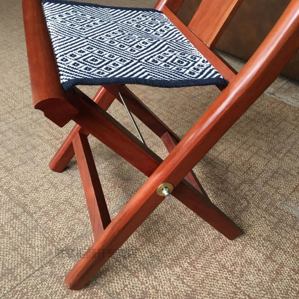 焱思泰马扎实木马扎实木靠背马扎椅子山东工艺马札凳原木折叠便携特色