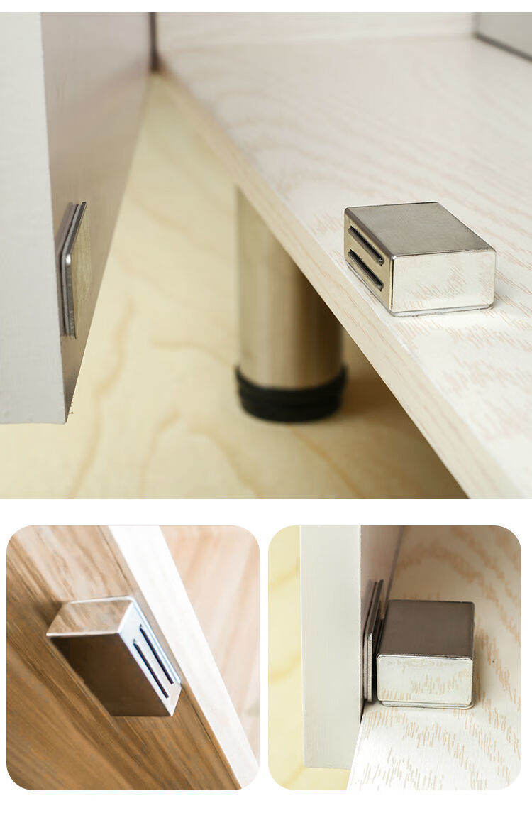 适用于柜门磁吸门吸免打孔不锈钢强磁柜吸衣柜门吸抽屉磁吸家具柜吸鞋