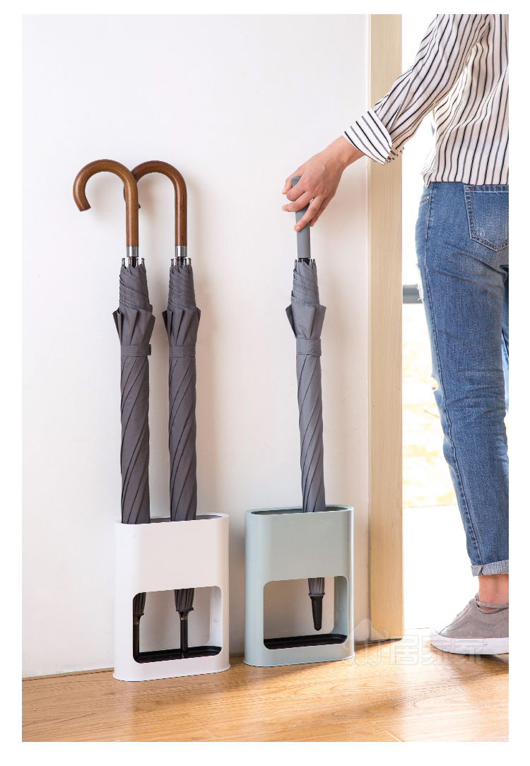 居家家雨伞桶放雨伞的架子伞筒家用创意伞架收纳架伞架子雨伞架白色