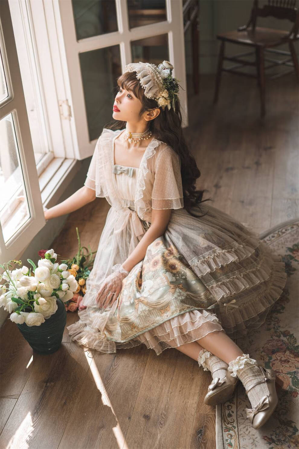 女装大佬洛丽塔 洛丽塔公主兔子日常轻优雅系甜系洋装华丽花嫁春