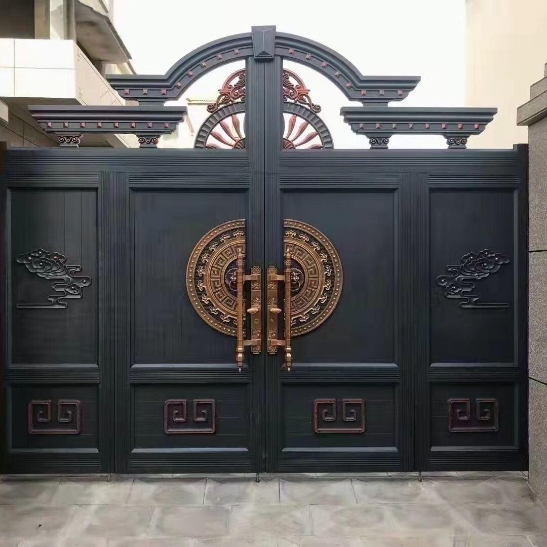 不锈钢大门烤漆大门对开门双开门入户门农村大门 大门头【图片 价格