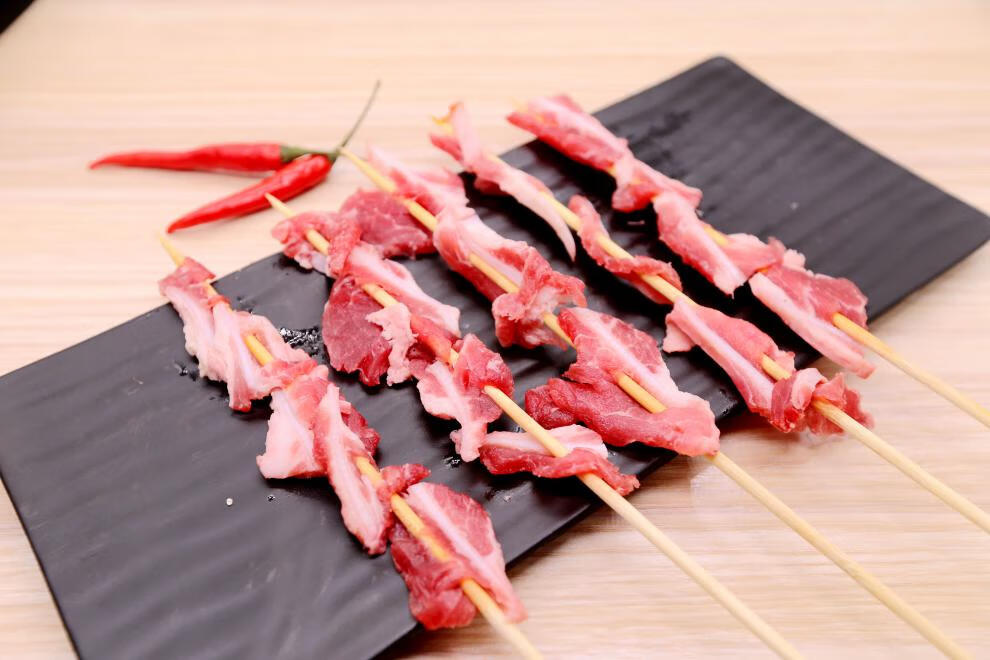羊脆骨烧烤方便食品半成品羊肉串串 10串/份羊肉串烧烤食材烧羊脆骨