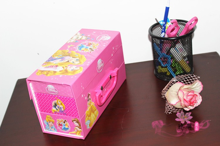 五层密码锁文具盒小学生多功能大容量铅笔盒男女孩礼品 五层白雪公主