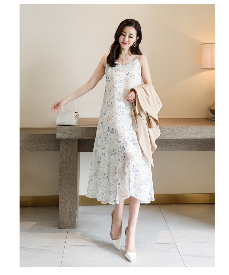 裙子 杏色 s 品牌: 娜依淑 商品名称:两件套套装裙2020夏装新款夏季