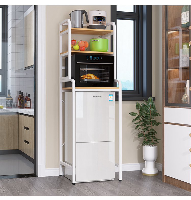 小冰箱上方置物架冰箱置物架迷你落地小冰柜上方顶部厨房微波炉烤箱多