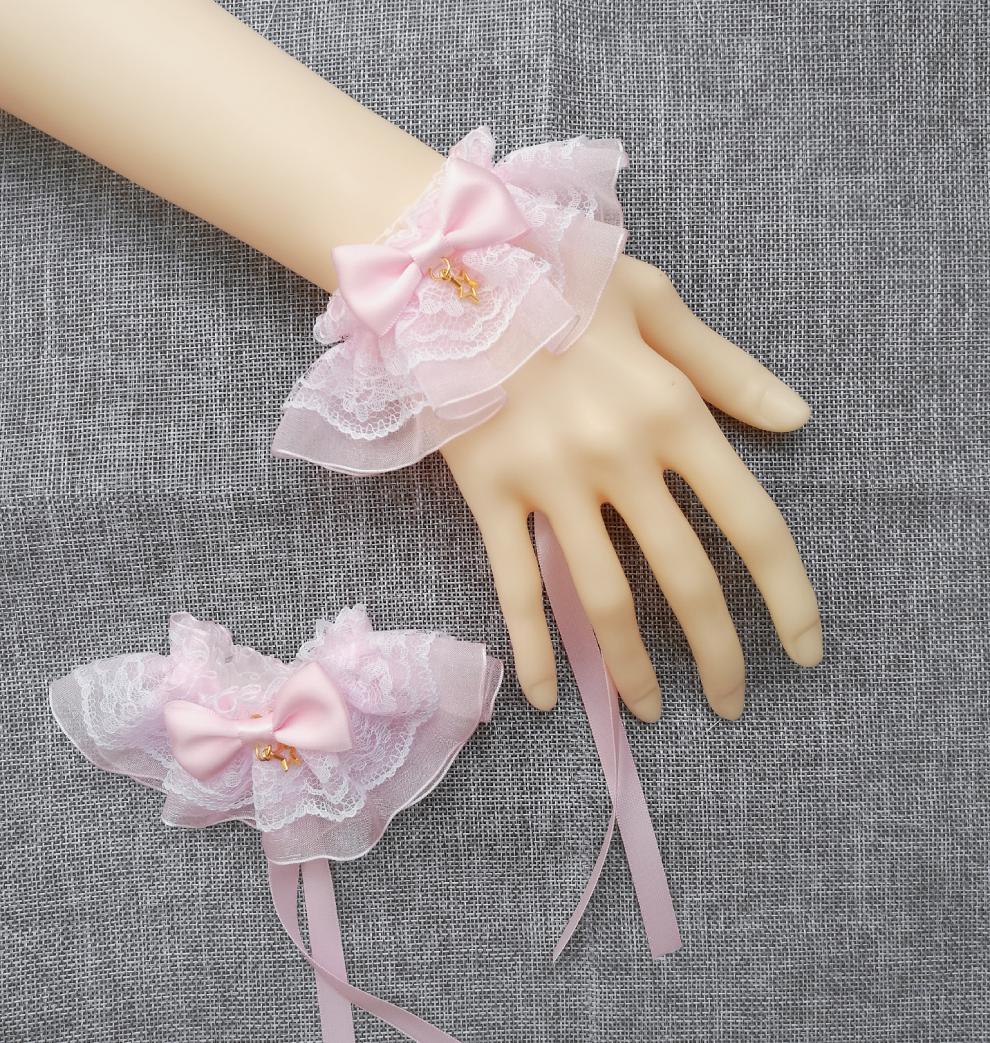 新罗斯弗 原创lolita手袖多色百搭洛丽塔小物蕾丝手袖哥特风手饰手链