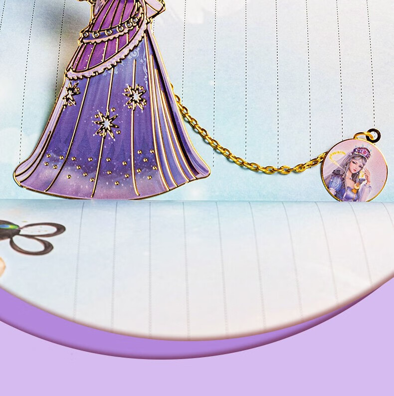 叶罗丽书签夹卡通动漫书签可爱创意吊坠diy金属学生书夹叶罗丽纪念