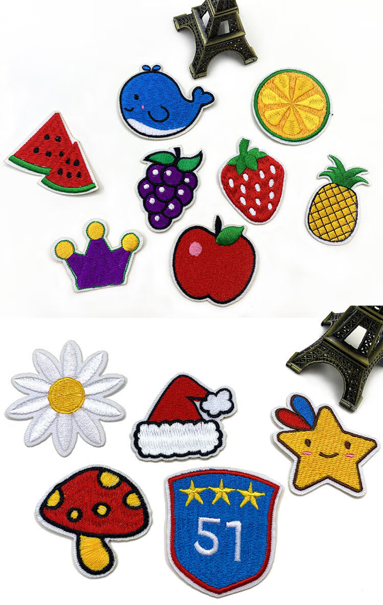 齐飞扬儿童衣服贴补丁贴布贴时尚刺绣贴花熨烫画贴布裤子破洞修补洞衣