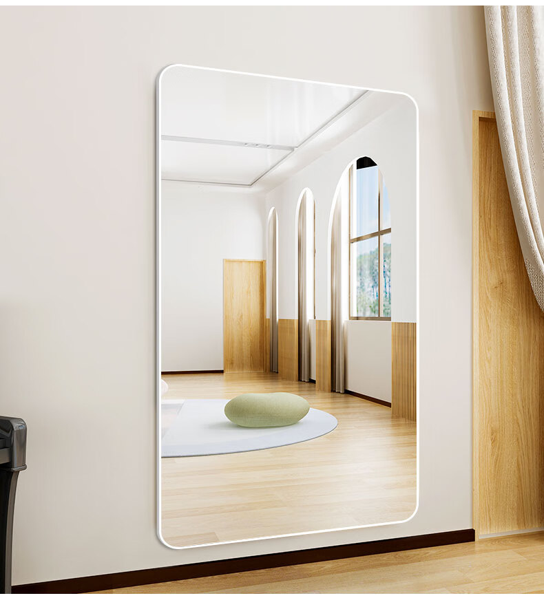 健身镜舞蹈镜舞蹈室镜子全身穿衣贴墙自粘家用粘墙挂