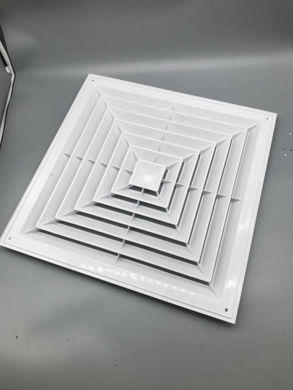 天花通风口盖塑料方形出风口排风口pvc散流器抽风口塑料面板尺寸