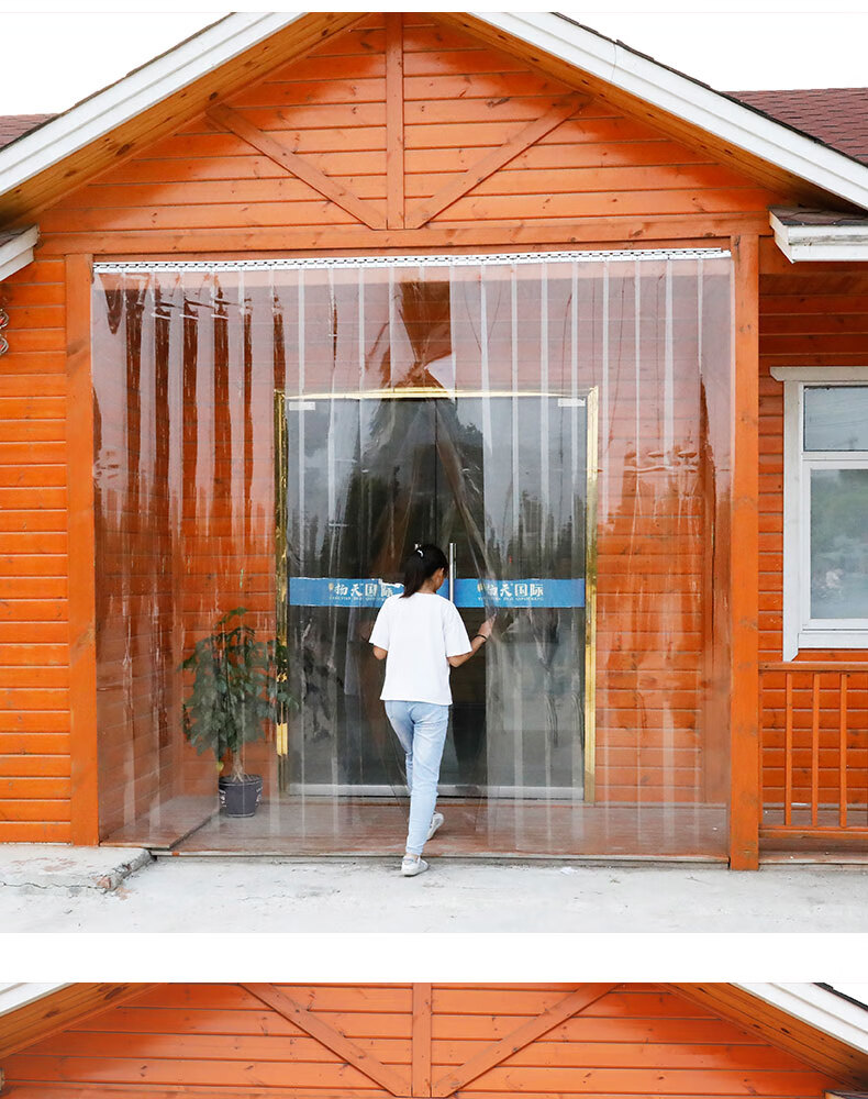 透明皮门帘挡风防冷气夏季隔断帘商用家用防蚊pvc软塑料空调帘子 高