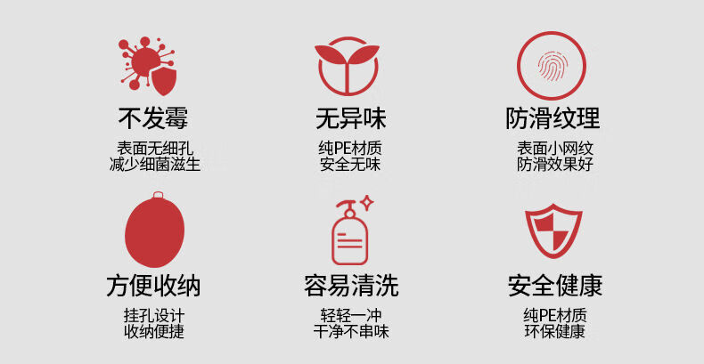 圆形塑料菜板砧板家用案板加厚pe肉墩防霉剁骨板 直径43厚度3厘米