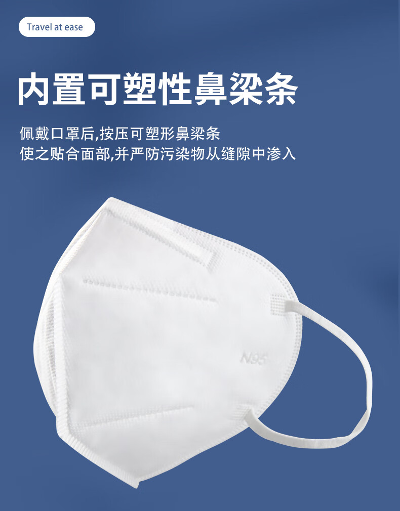 医护专用医用级n95口罩医仁n95一次性口罩防病毒独立装无菌1只试用