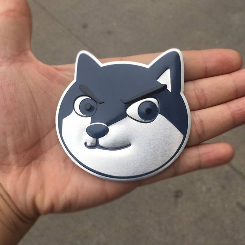 店长推荐金属哈弗大狗哈士奇汽车贴纸单身狗头表情包划痕遮挡摩托电动