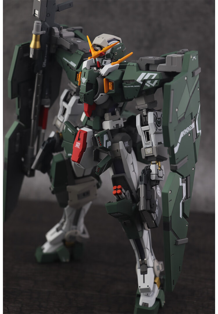 高达rg系列力天使国产良心大班mg力天使战士地台胶贴灯组拼装模型机甲