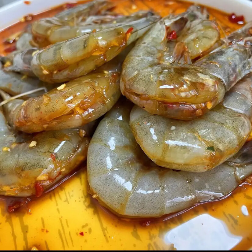 丹东特产生呛大虾夹馅虾生腌大虾无皮虾酱虾开背虾酱大虾即食海虾 1盒