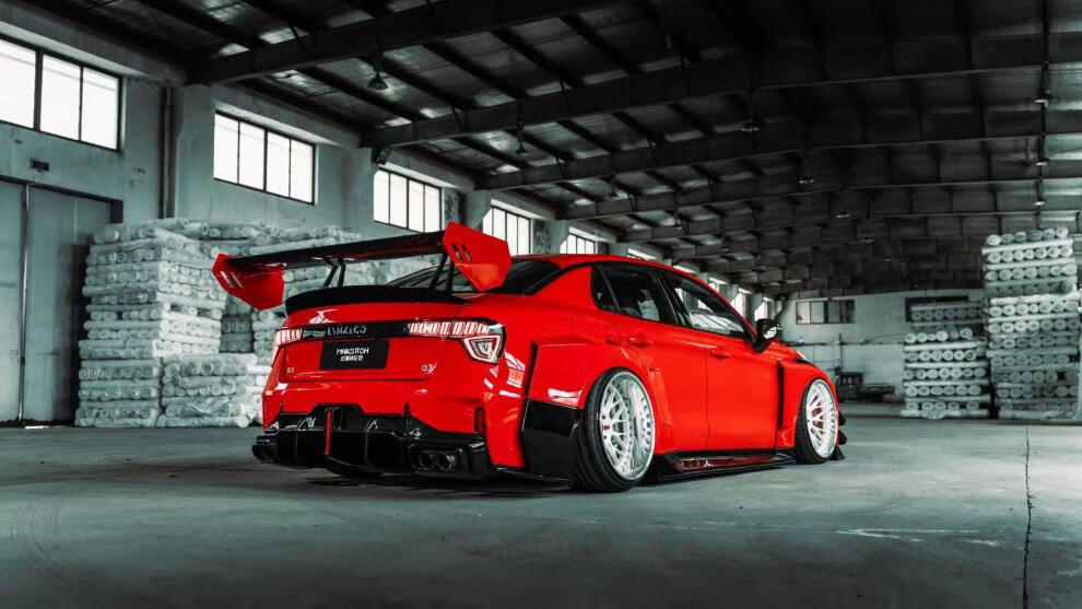 领克03前铲尾翼套件领克03宽体包围前后杠后唇侧裙琦栗 gt大尾翼