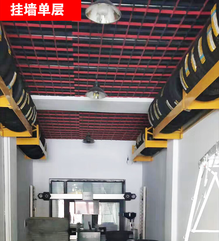 上墙轮胎货架汽车用品展示架加厚吊顶挂4s 店仓储家用库房车库架 2.