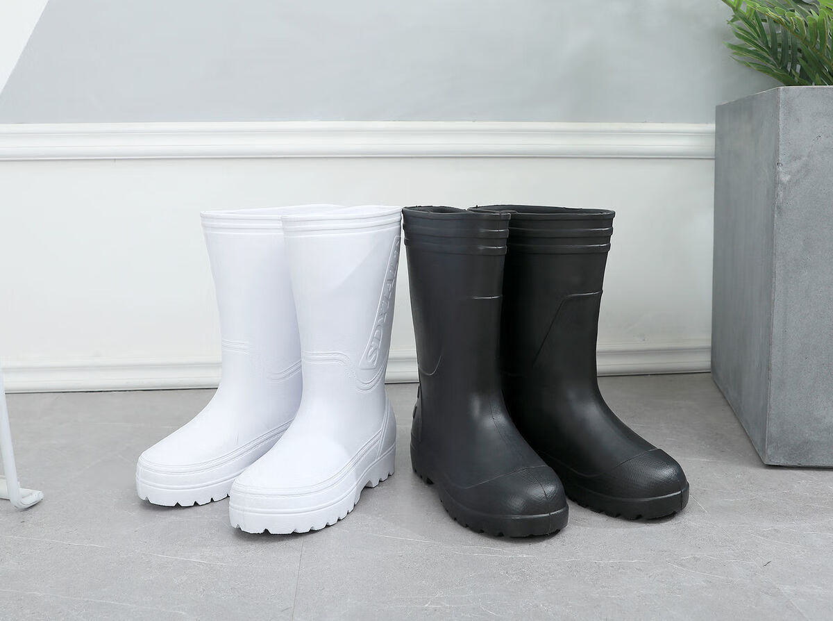 高筒无网布速干男雨鞋劳动水鞋eva泡沫轻便食品卫生靴水靴雨鞋水产