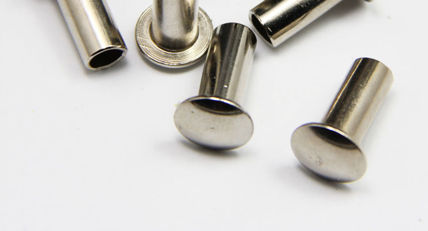 铆钉 扁圆头半空心铁铆钉 镀镍 m2 m2.