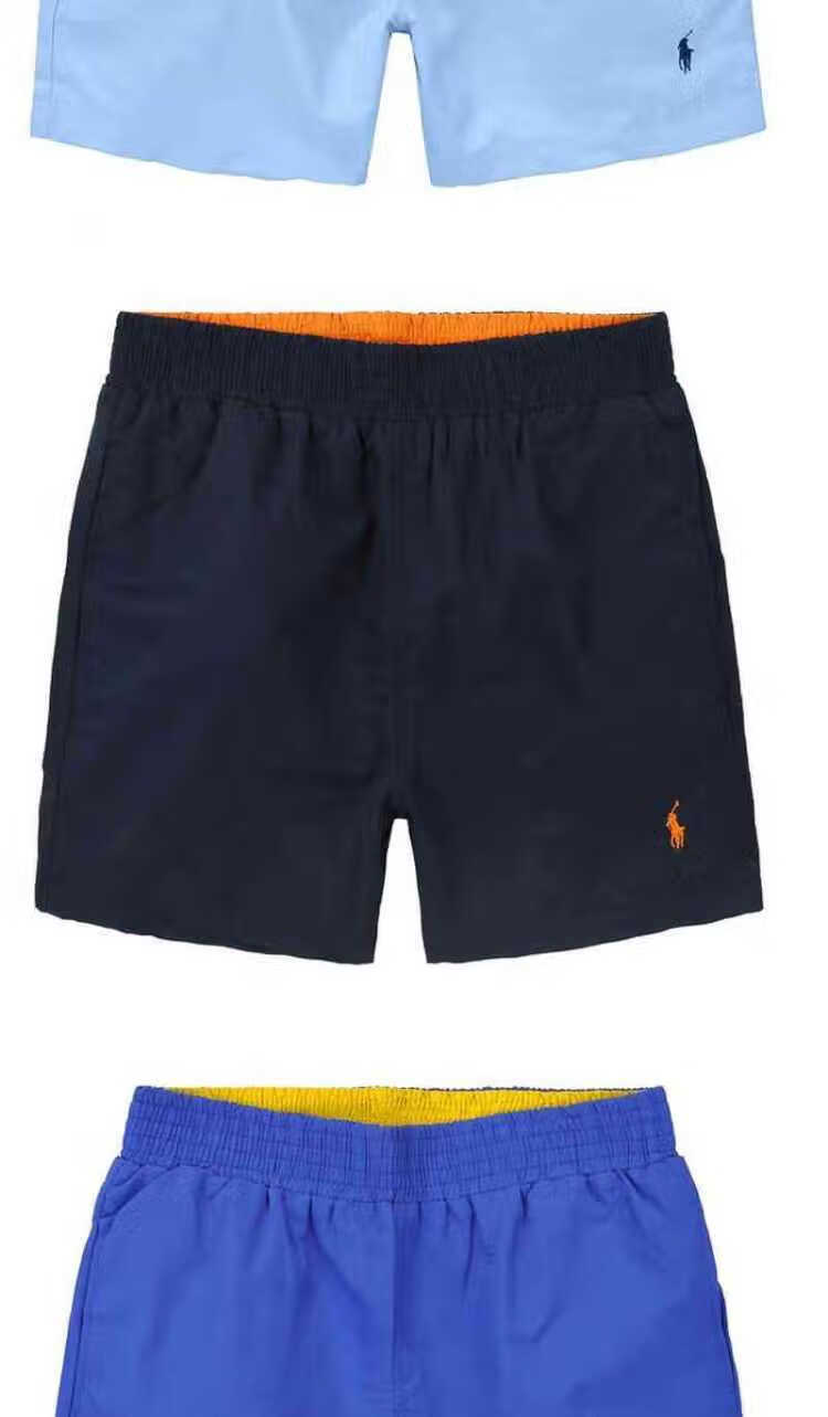 美国高端品牌保罗短裤男士夏季休闲polo裤子运动三分裤纯色宽松大码