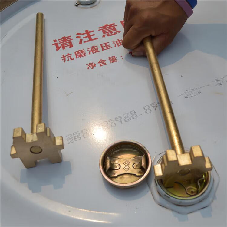 200l升油桶开桶器 开桶扳手油桶开盖器防爆工具塑料桶盖扳手 全铜双头