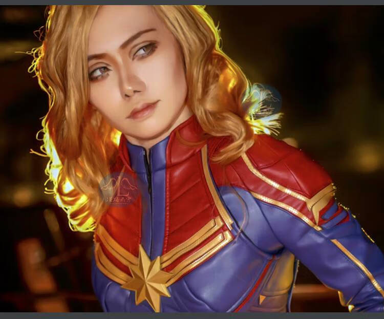 惊奇队长cos 漫路云霄 惊奇队长cos惊奇女士电影连体衣cosplay服装
