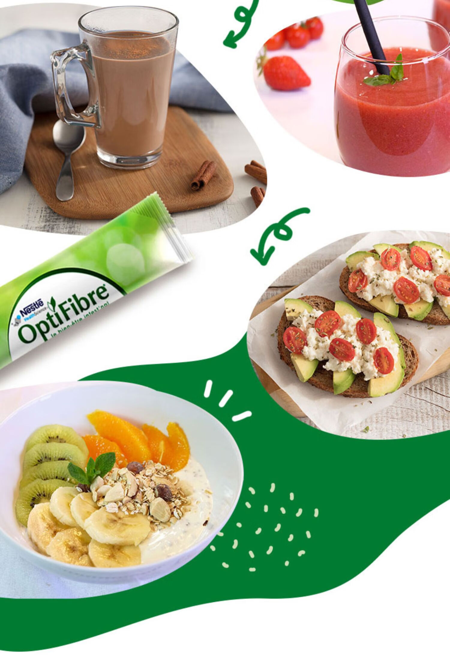 雀巢optifibre瓜尔豆纤维小绿条 膳食纤维粉生元肠道便携装【图片