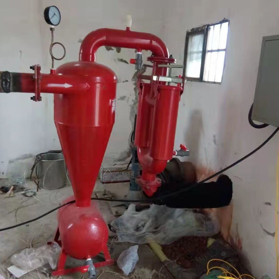 喷灌过滤器节水灌溉离心式滴灌喷灌钢制砂石分离器农用过滤器5寸离心