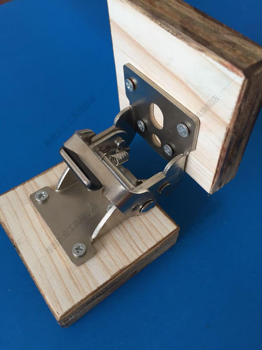 折叠枱面铰链180度平面连接 延长枱面铰 折叠桌五金件 连接件平开 镍