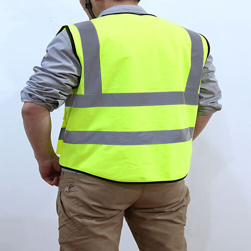 qefh反光背心反光衣服男女马甲亮荧光衣透气交通骑行防护夜间建筑工人