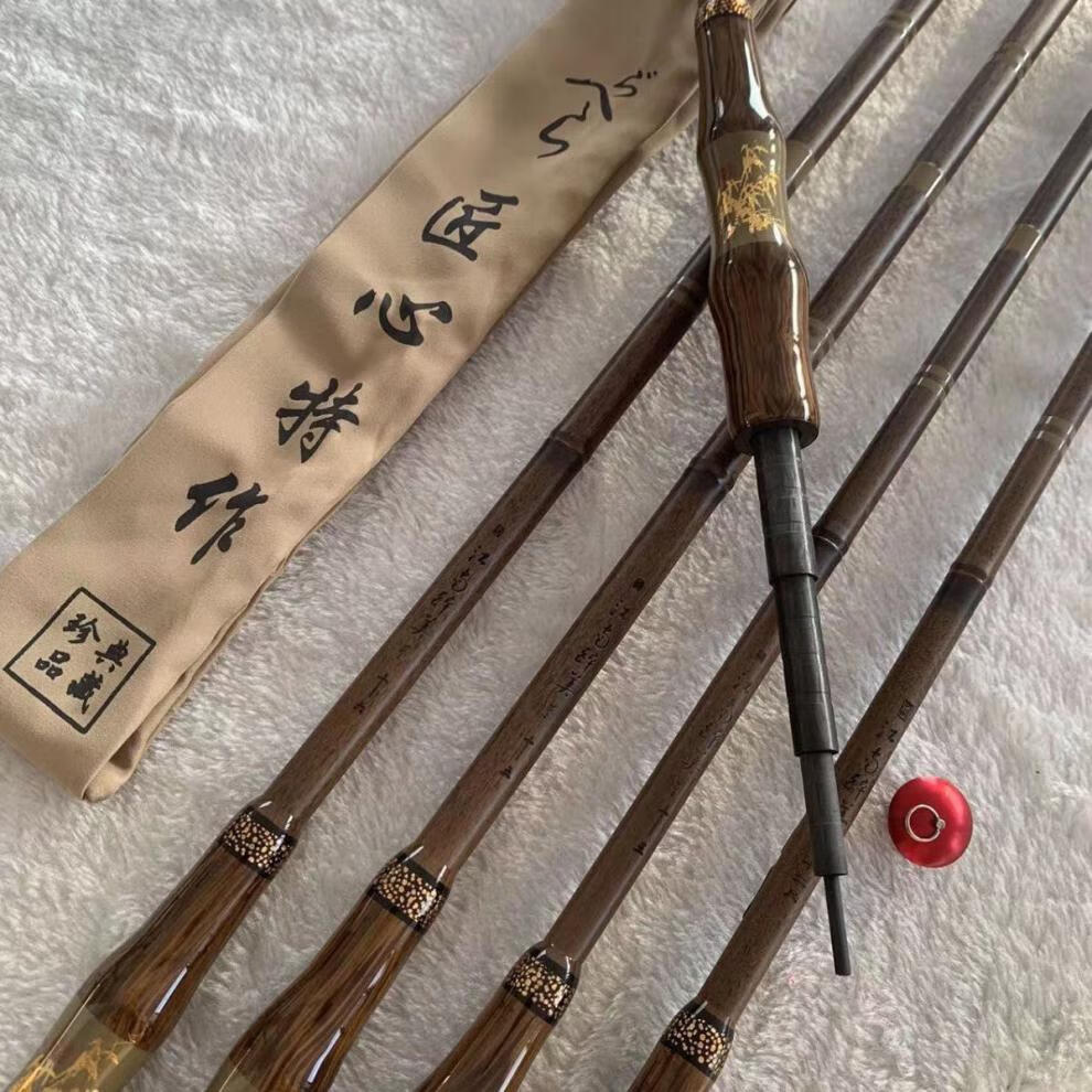 轻细鲫鱼竿罗汉竹鱼竿28调超细超轻超硬鲫鱼竿碳素鱼杆手竿台钓竿 4.