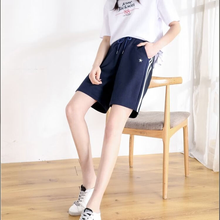 体育中考专用运动裤女初三跑步考试夏季短裤初中学生田径五分sn9910