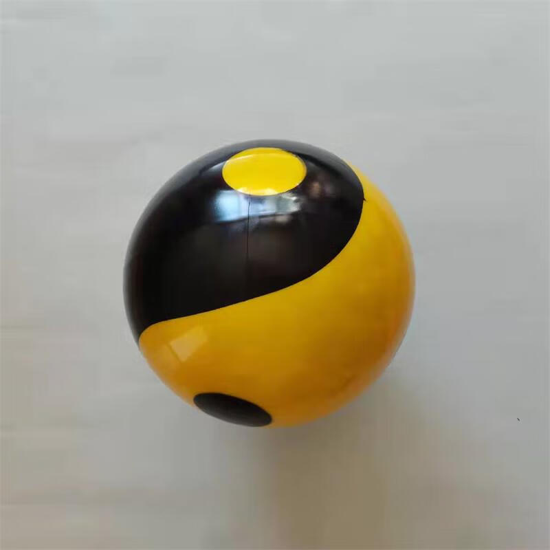 新款加厚水性柔力太极球可调节大小空心可加水调节重量健身球黄色1242